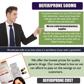 Deferiprone Brands In India: Deferiprone Price